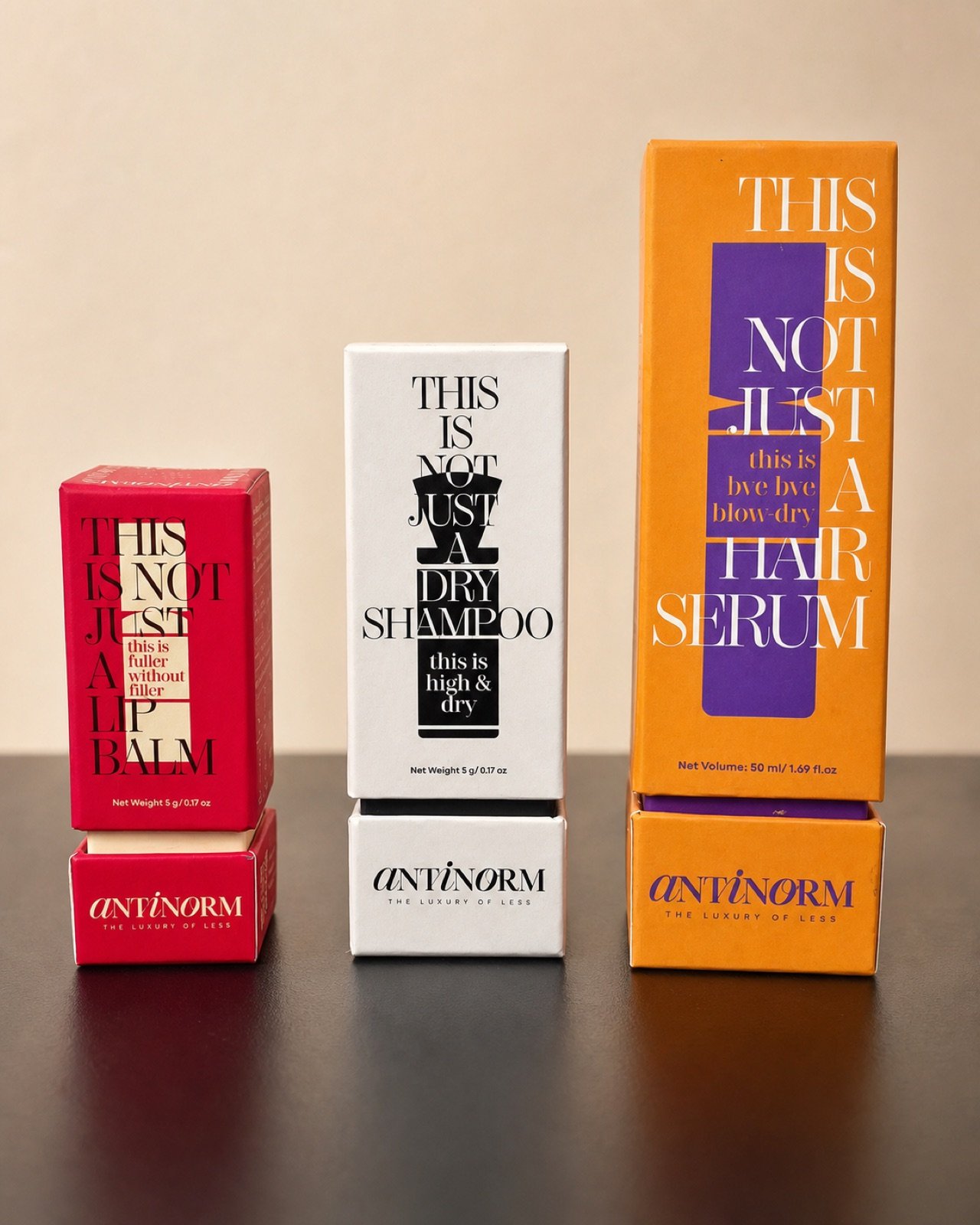 Colourful printed beauty and personal care cartons