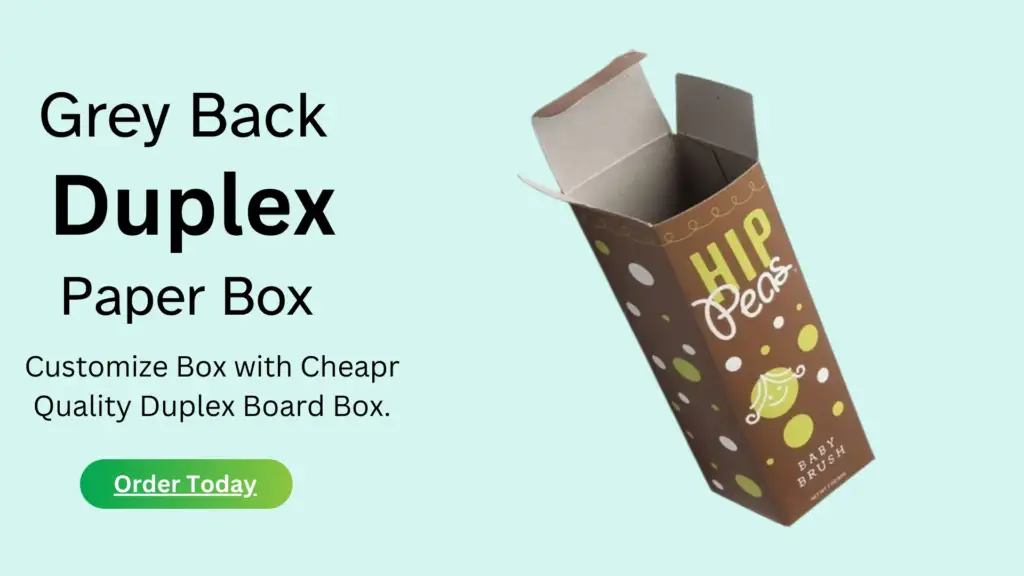 Grey Back/Duplex Paper Board Boxes